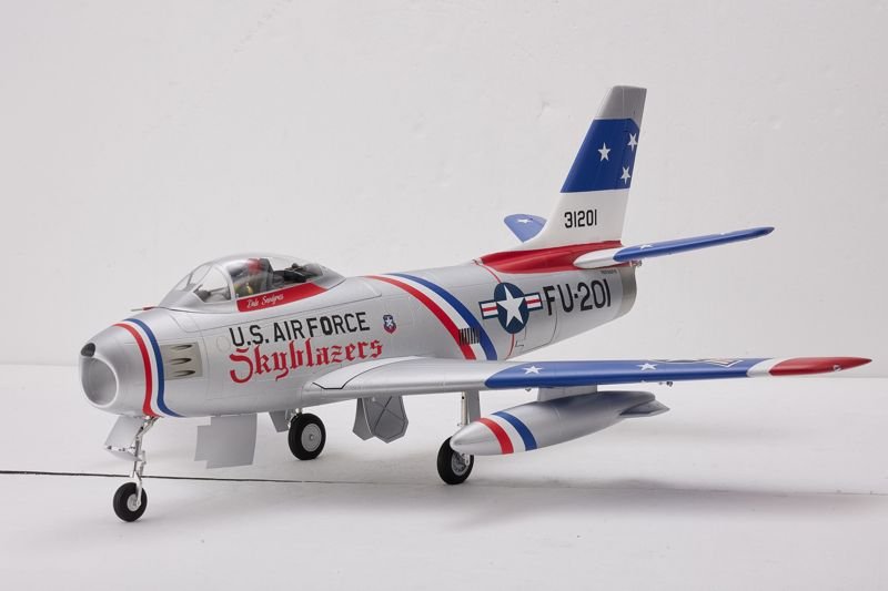 Avión RC FMS 80mm F-86 Skyblazer PNP Blue