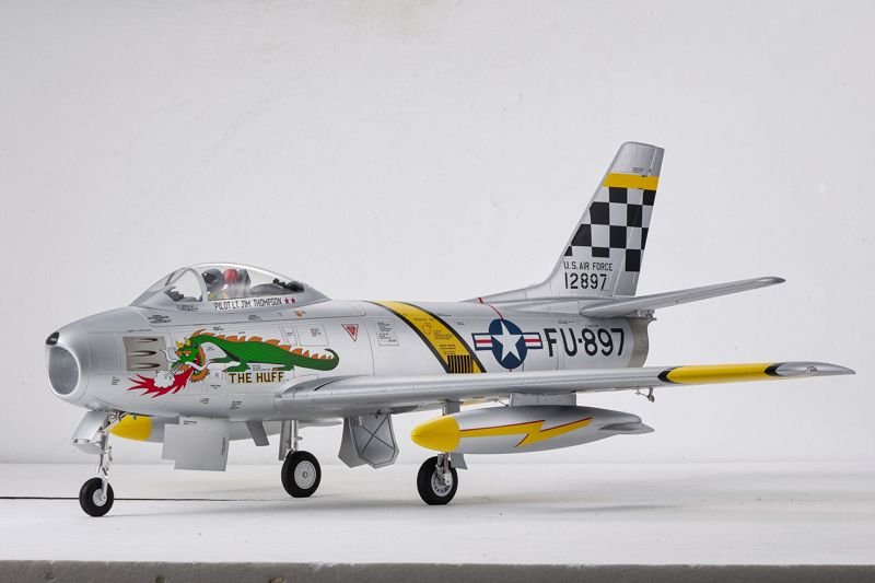 Avión RC FMS 80mm F-86 The Huff PNP Silver